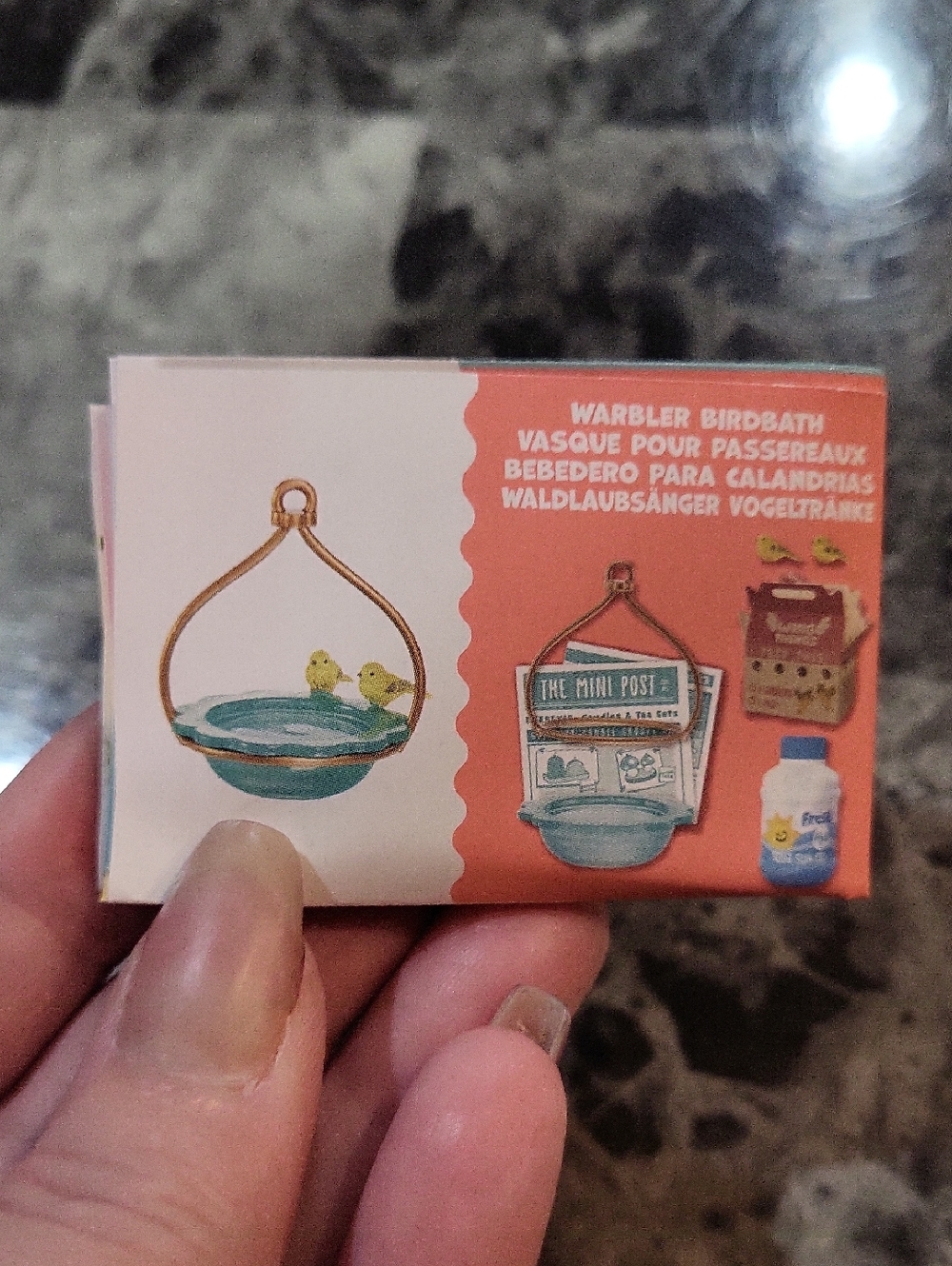 Miniverse Make It Mini Warbler Birdbath
